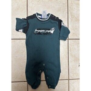 VTG Philadelphia Eagles Baby Bodysuit 3-6 Months Reebok NFL Football Snap